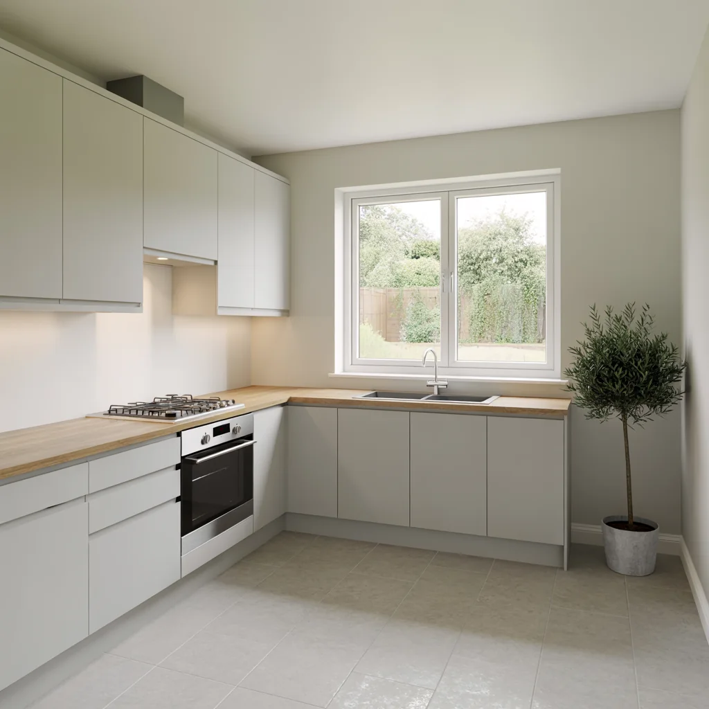 A fitted kitchen finished in a Hemel Hempstead home